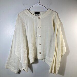 Womens‎ Eskandar Lagenlook Linen Jacket Cream Esk Size O (US 6/8)